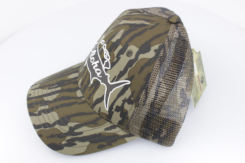 Aloha Lures "Aloha Marlin" Dri-Duck Curved Visor Trucker Dark Camo
