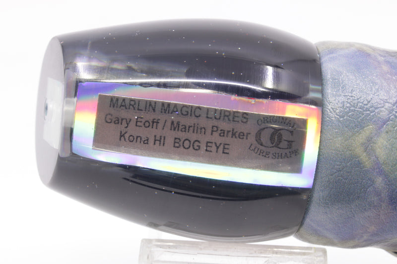 Marlin Magic Blue-Purple Abalone Black Back Red Eyes Bog Eye 14" 9.5oz ALV Skipjack