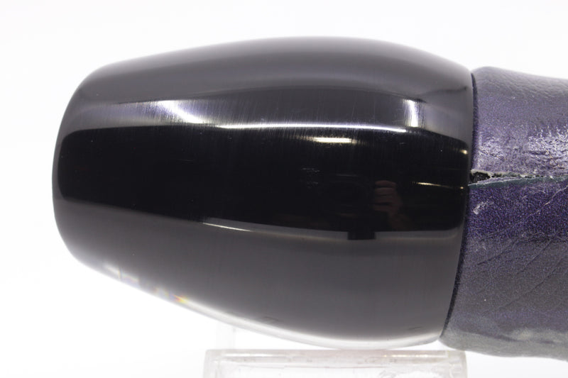Marlin Magic Blue-Purple Abalone Black Back Red Eyes Bog Eye 14" 9.5oz ALV Skipjack