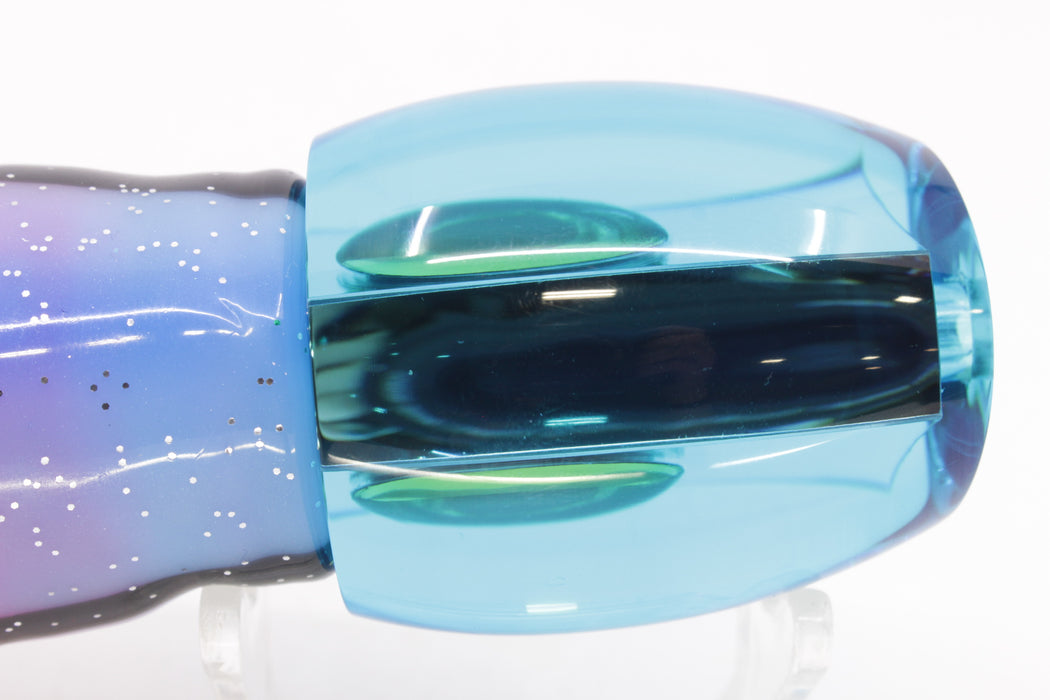 Moyes Lures Ice Blue Mirrored Taxi Eyes Medium Blaster 12" 8oz Skirted Gay Bob