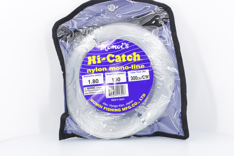 Momoi Hi-Catch Classic Nylon Monofilament Leader 100yd