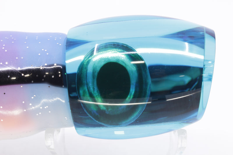 Moyes Lures Ice Blue Mirrored Taxi Eyes Medium Blaster 12" 8oz Skirted Gay Bob