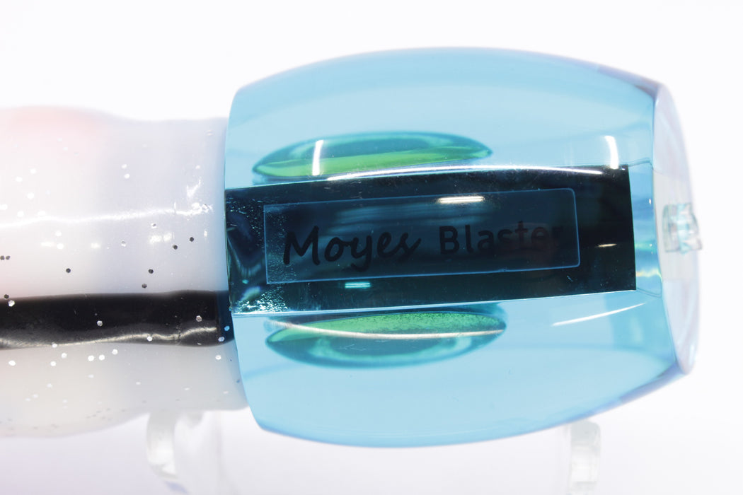 Moyes Lures Ice Blue Mirrored Taxi Eyes Medium Blaster 12" 8oz Skirted Gay Bob