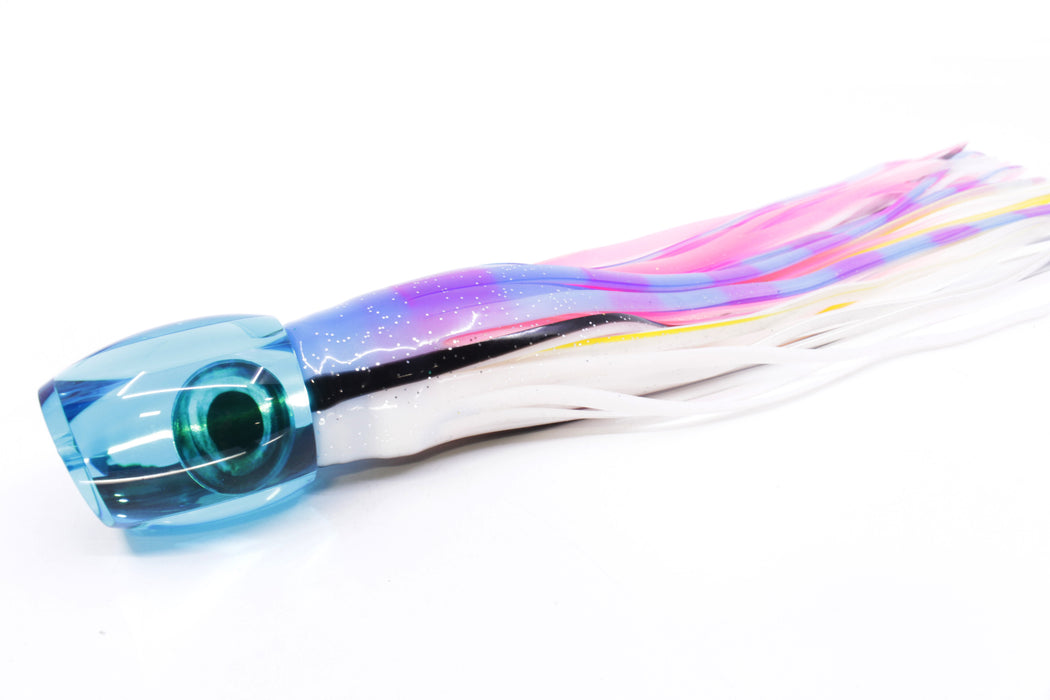 Moyes Lures Ice Blue Mirrored Taxi Eyes Medium Blaster 12" 8oz Skirted Gay Bob