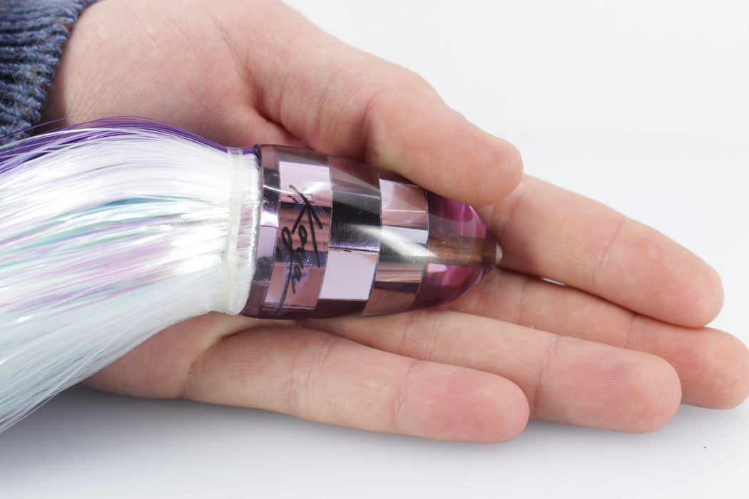 Koya Lures Purple Mirrored Clean Sweep Bullet 10" 9oz Flashabou