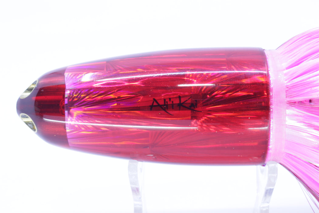 Ali'i Kai Lures Red Rainbow Starburst Dreamliner Jet 12" 14.5oz EZ Flash Red-Pink