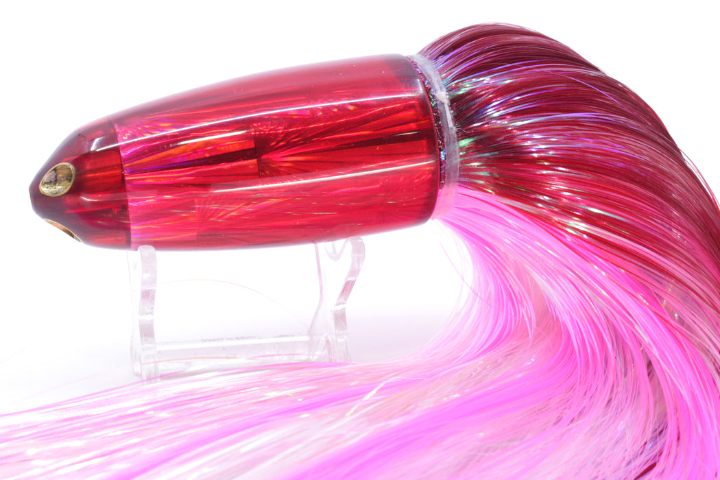 Ali'i Kai Lures Red Rainbow Starburst Dreamliner Jet 12" 14.5oz EZ Flash Red-Pink