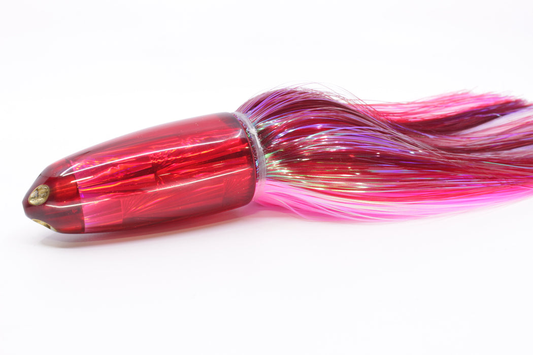 Ali'i Kai Lures Red Rainbow Starburst Dreamliner Jet 12" 14.5oz EZ Flash Red-Pink