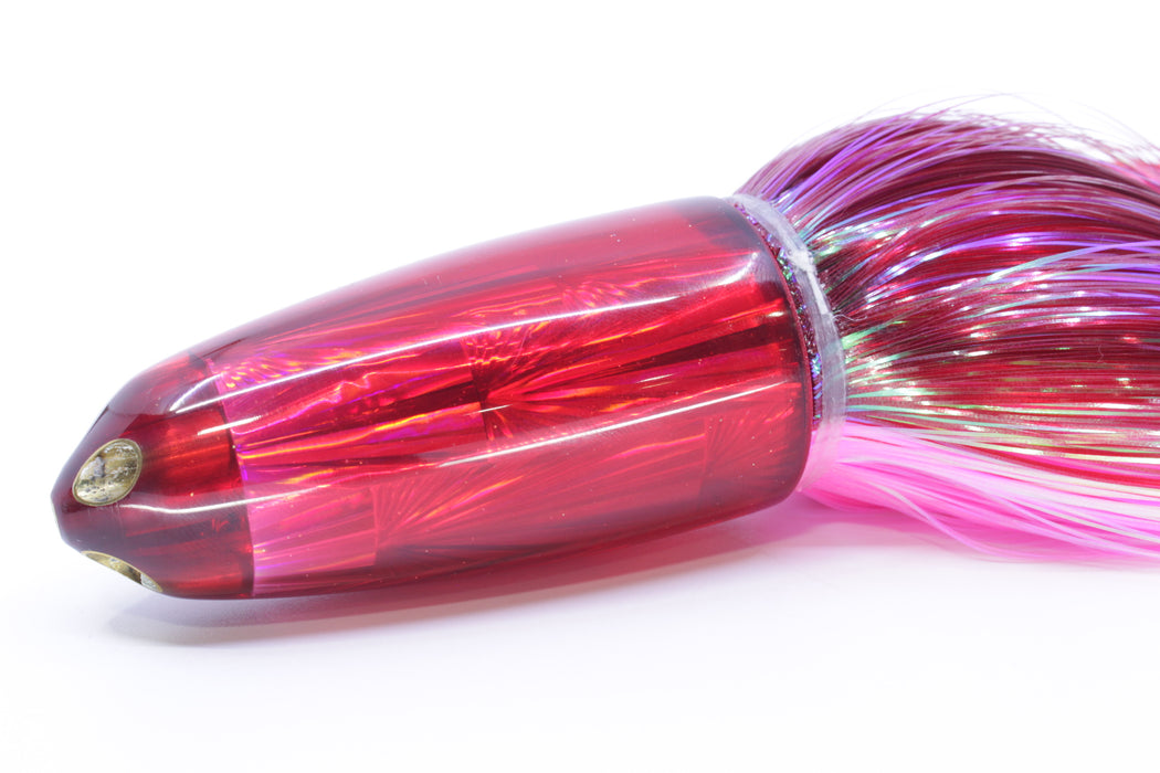 Ali'i Kai Lures Red Rainbow Starburst Dreamliner Jet 12" 14.5oz EZ Flash Red-Pink