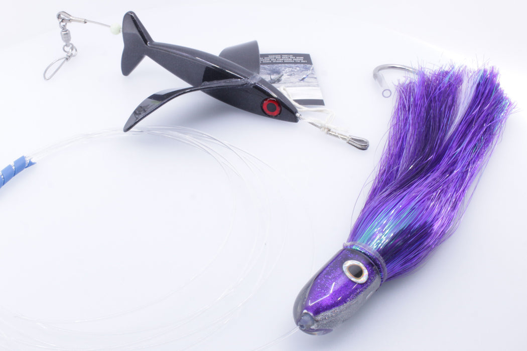 Hawaiian Malolo Bird Frigate Bird + Jackpot Lures Small Bullet Pre-Rigged Combo