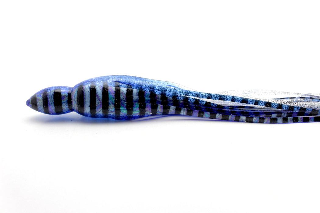 #222 BOM Replacement Skirt - Blue Aurora Black Stripes-Silver Glitter EZ-K