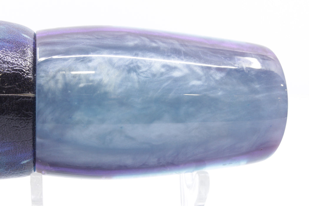 Tsutomu Lures Ice Blue Starburst Blue-Purple Back Blunt Cut Face 12" 7oz ALV Wahoo