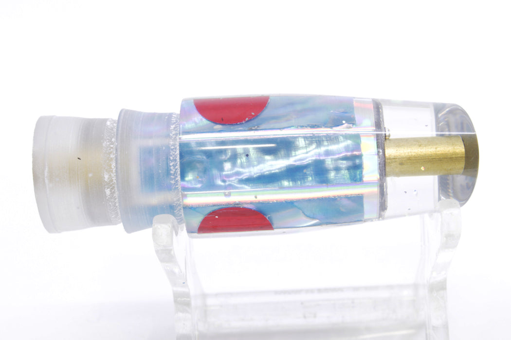 Tanigawa Lures Ice Blue MOP Red Eyes Small Slant 7" 3oz Head Only EZ-K