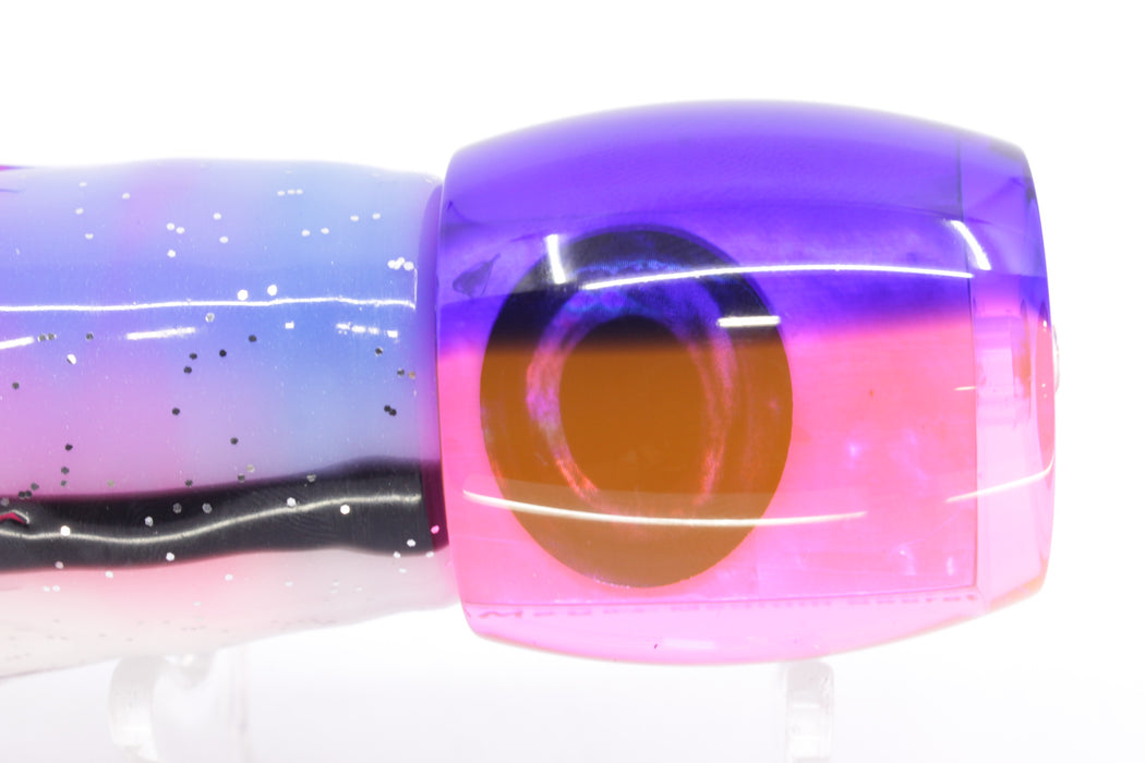 Moyes Lures Pink MOP Blue Back Medium Secret 10" 5oz Skirted Gay Bob