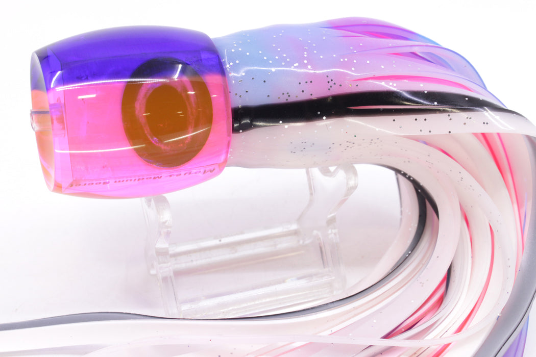 Moyes Lures Pink MOP Blue Back Medium Secret 10" 5oz Skirted Gay Bob