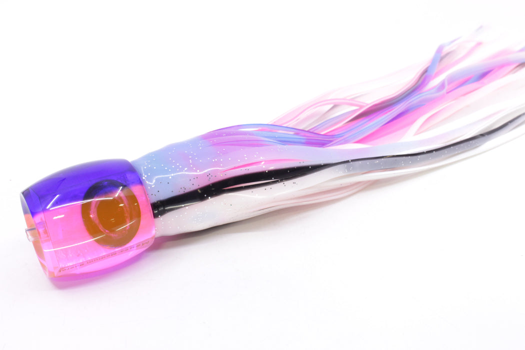 Moyes Lures Pink MOP Blue Back Medium Secret 10" 5oz Skirted Gay Bob