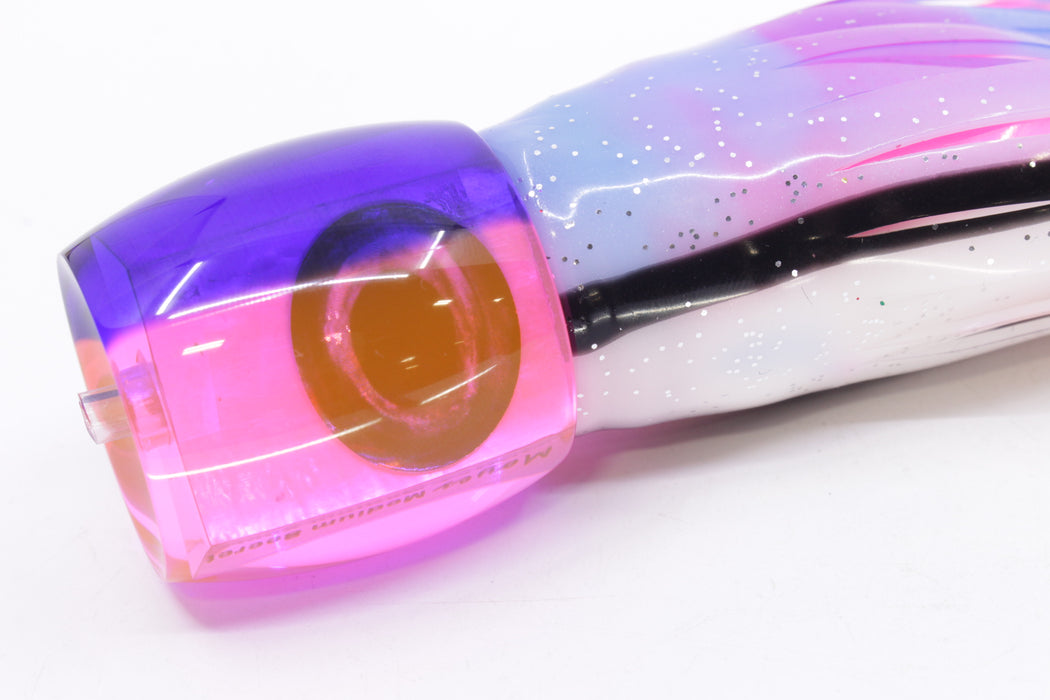 Moyes Lures Pink MOP Blue Back Medium Secret 10" 5oz Skirted Gay Bob