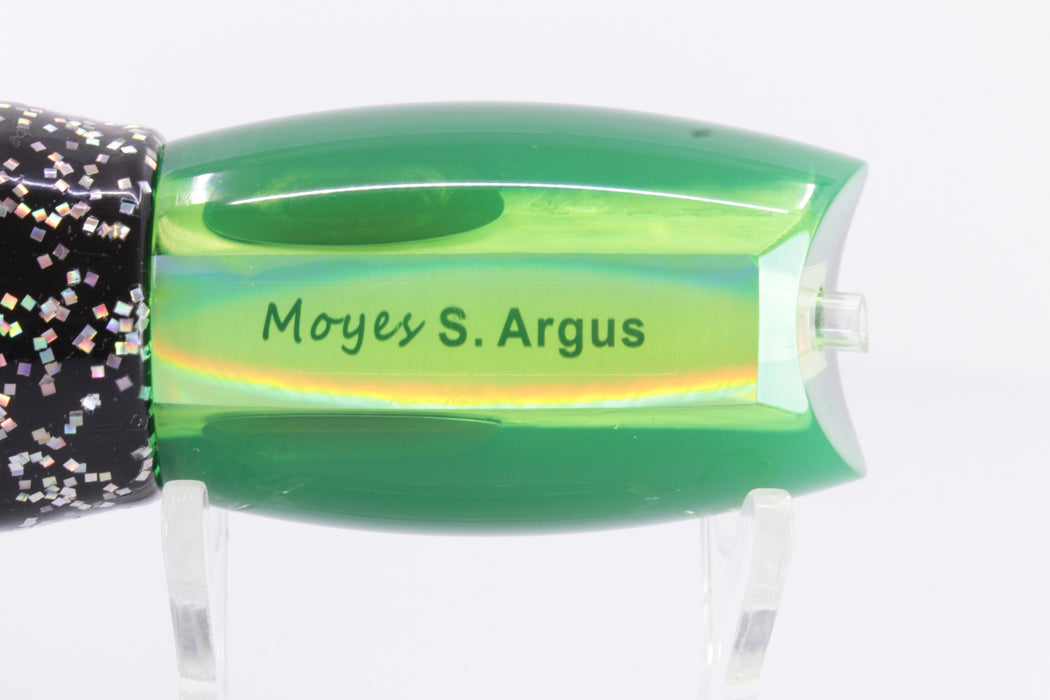 Moyes Lures Green MOP Black Back Small Argus 12" 6.5oz Skirted Black-Green