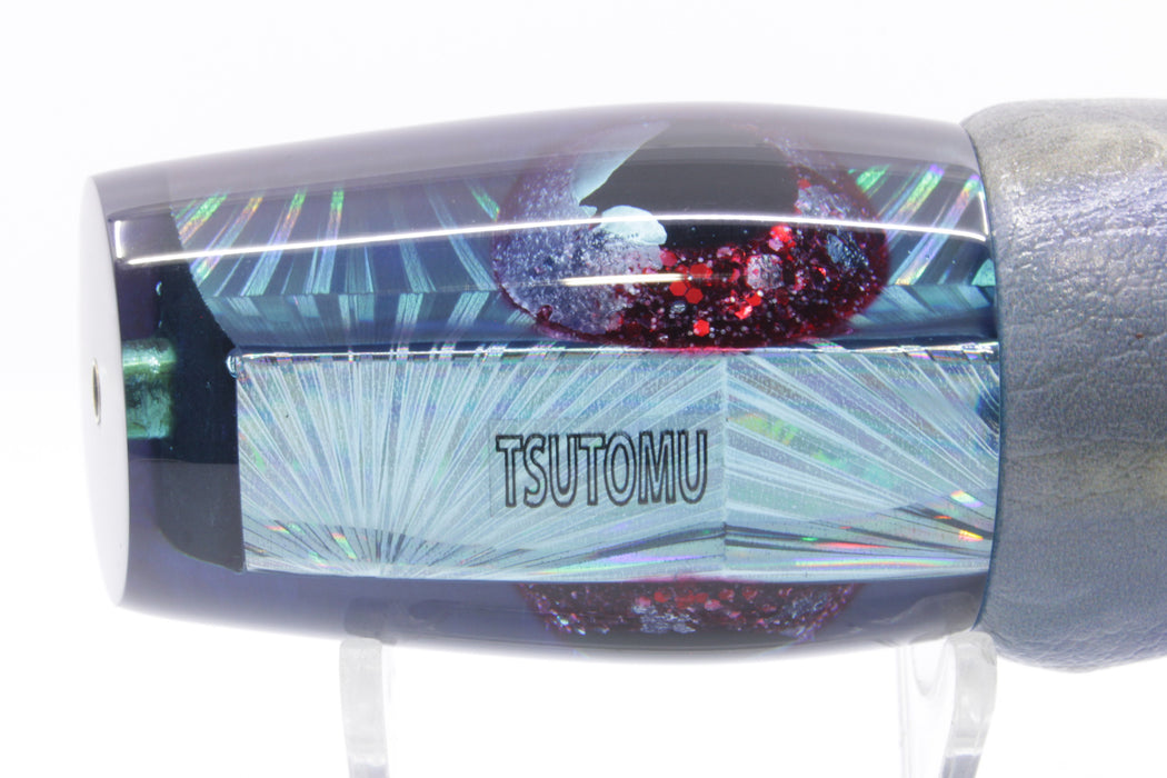 Tsutomu Lures Ice Blue Starburst Blue-Purple Back Blunt Cut Face 12" 7oz ALV Skipjack