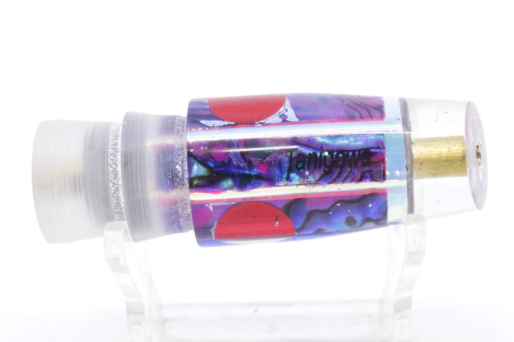 Tanigawa Lures Purple Paua Shell Red Eyes Small Slant 7" 3oz Head Only EZ-K