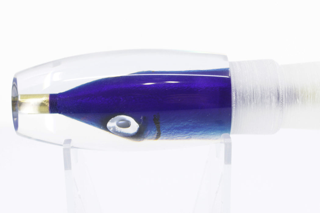 Tsutomu Lures "Malolo" Dark Blue-Blue-Silver Fish Head Rainbow Eyes Moke Invert 9" 5oz