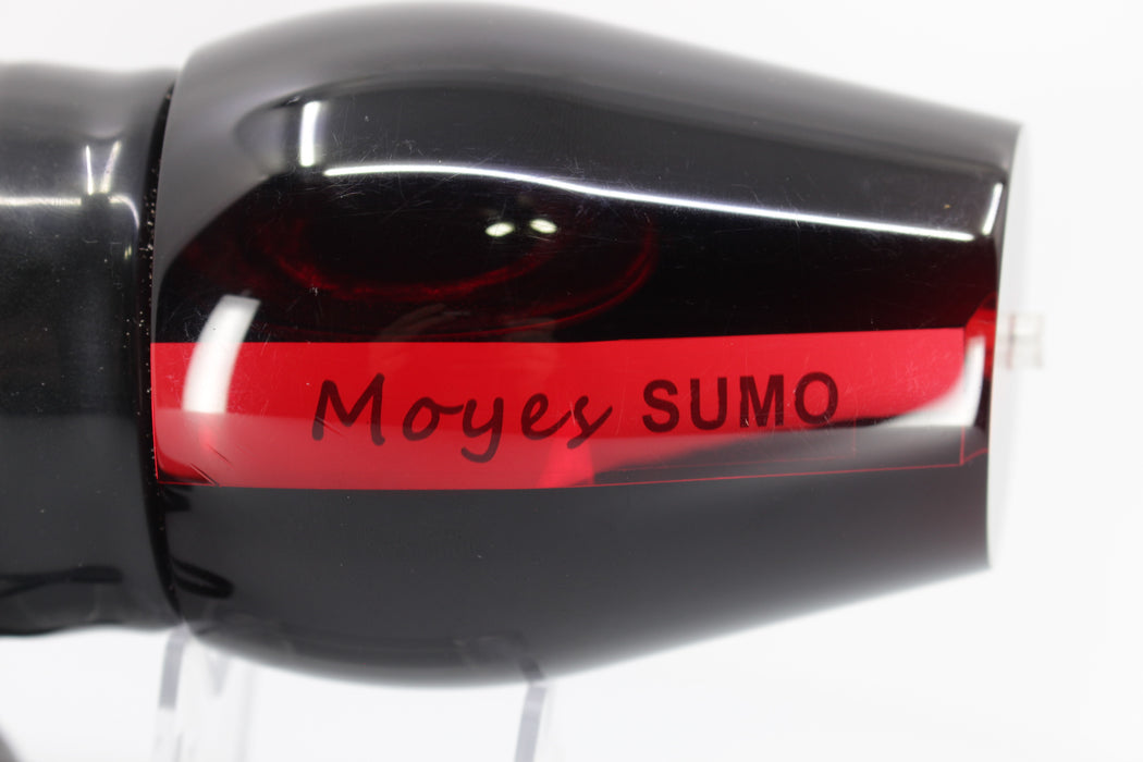 Moyes Lures Red Mirrored Black Back Sumo Teaser 27oz Skirted Black-Red