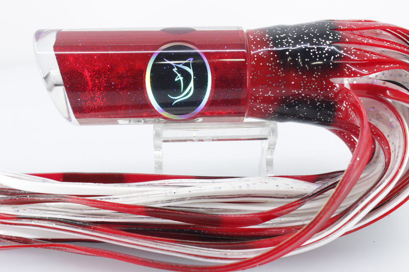 Bonze Lures Red Rainbow Black Eyes Grimmel 12" 10.8oz Red-Black-White