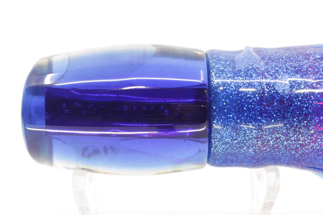 Marlin Magic White Awabi Blue Back Taxi Eyes Small Ruckus 9" 5oz Skirted Blue-Silver/Pink