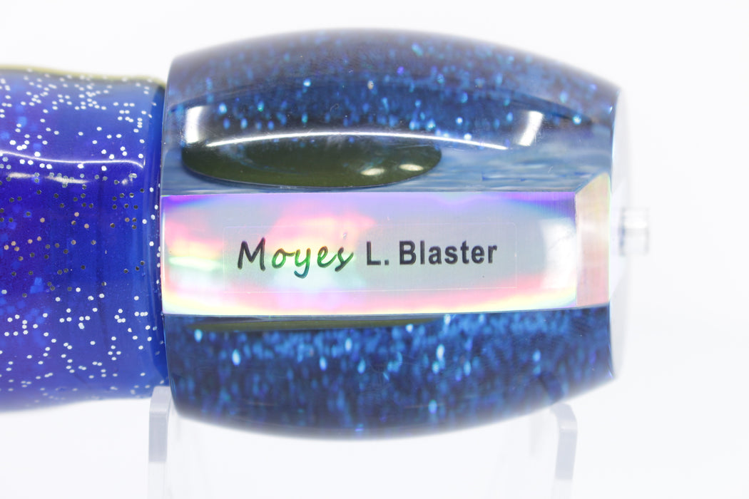 Moyes Lures Rainbow MOP Black-Blue Back Large Blaster 14" 10.7oz Skirted