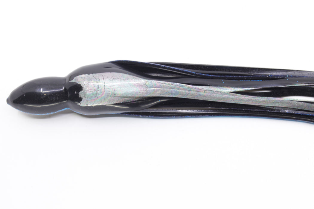 #479 BOM Replacement Skirt - "Yellowfin" Black with Blue Sparkle Lines Aurora Belly