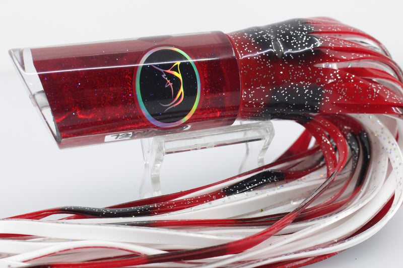 Bonze Lures Red Rainbow Black Eyes Grimmel 12" 10.8oz Red-Black-White