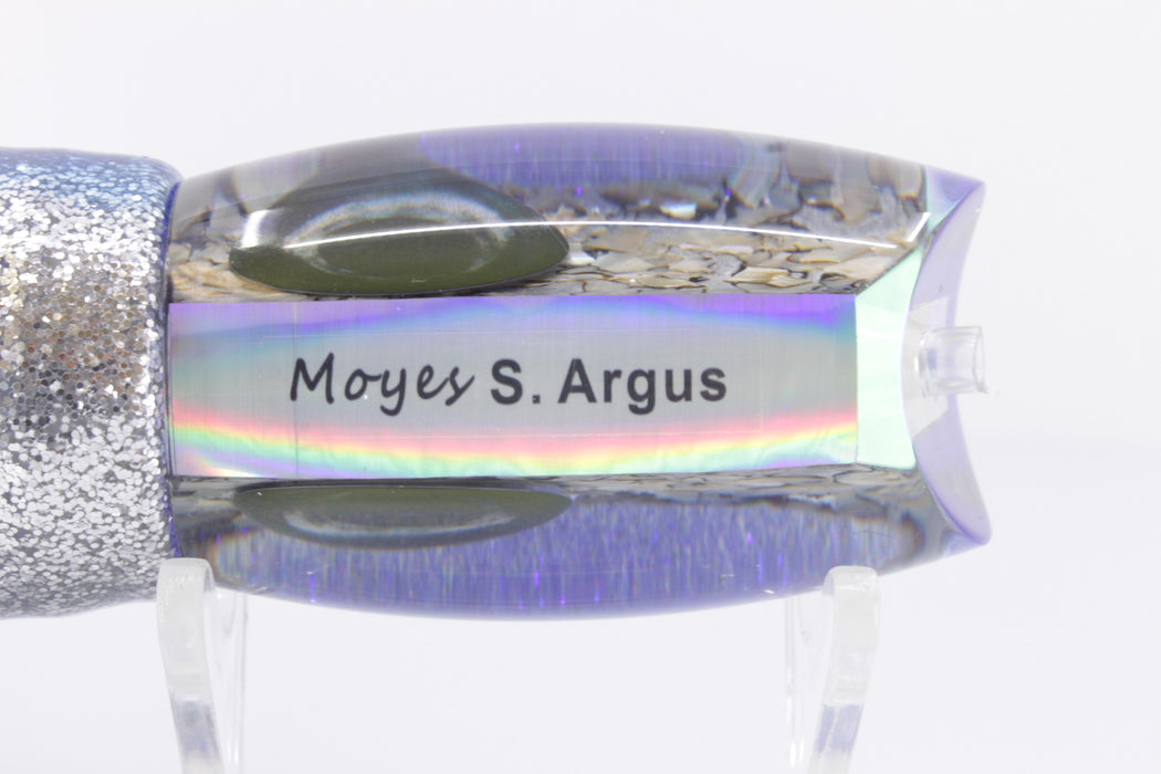 Moyes Lures S&P Blue Glittered Back Small Argus 12" 6.5oz Skirted Blue Aurora