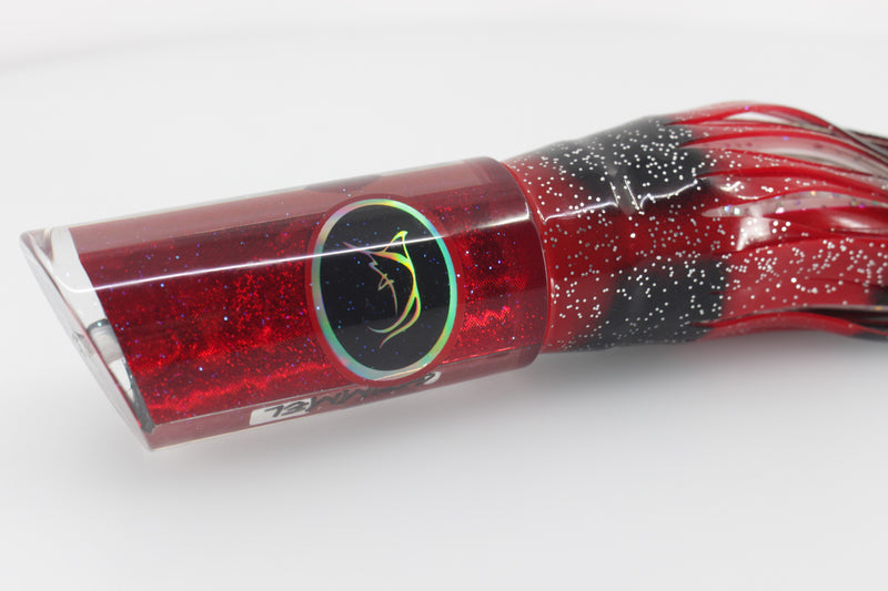 Bonze Lures Red Rainbow Black Eyes Grimmel 12" 10.8oz Red-Black-White