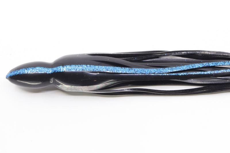 #479 BOM Replacement Skirt - "Yellowfin" Black with Blue Sparkle Lines Aurora Belly