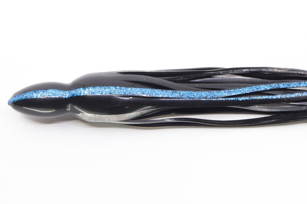 #479 BOM Replacement Skirt - "Yellowfin" Black with Blue Sparkle Lines Aurora Belly