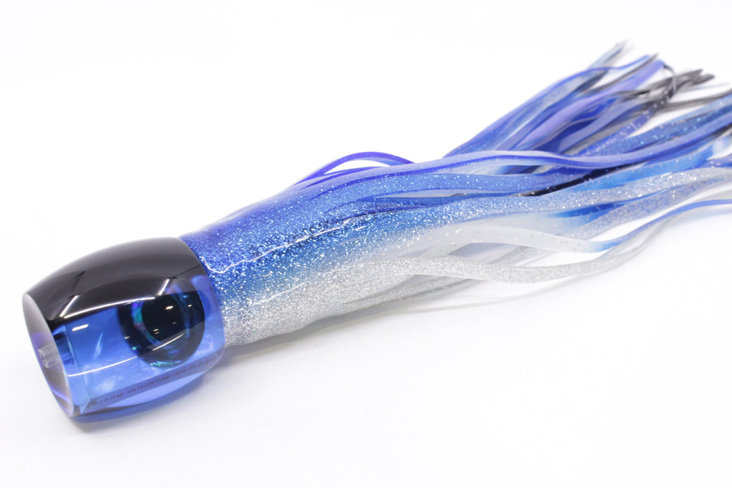 Moyes Lures Blue MOP Black Back Medium Secret 10" 5oz Skirted Blue-Silver