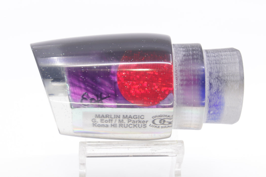 Marlin Magic Purple MOP Black Back Red Eyes Ruckus 12" 7.2oz