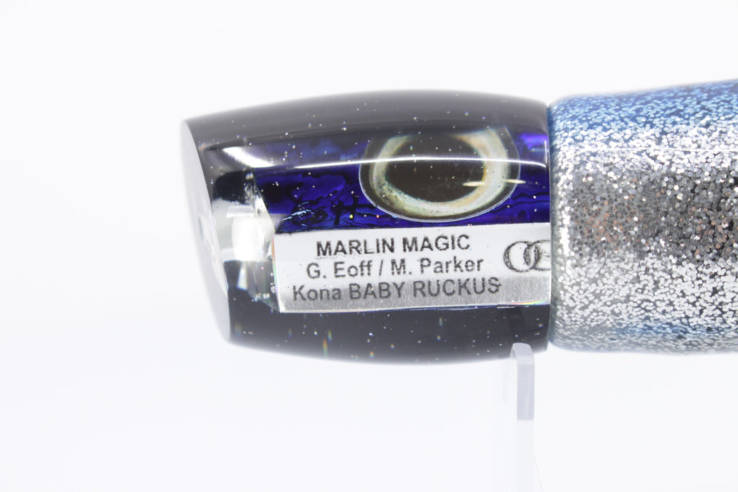 Marlin Magic Blue Abalone Black Back Taxi Eyes Baby Ruckus 10" 6.5oz Skirted