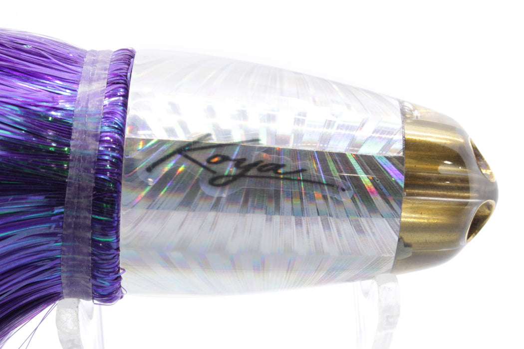 Koya Lures Silver Rainbow Starburst 1/4" Jet Clean Sweep Bullet 10" 7oz Strobez Purple