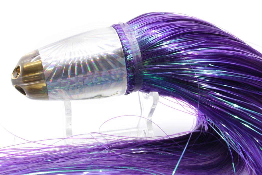 Koya Lures Silver Rainbow Starburst 1/4" Jet Clean Sweep Bullet 10" 7oz Strobez Purple