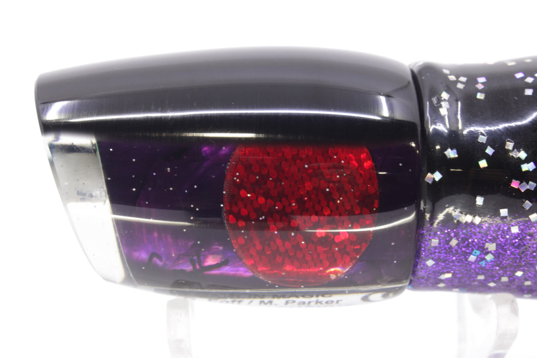 Marlin Magic Purple MOP Black Back Red Eyes Baby Ruckus 10" 6.5oz Skirted Black-Purple