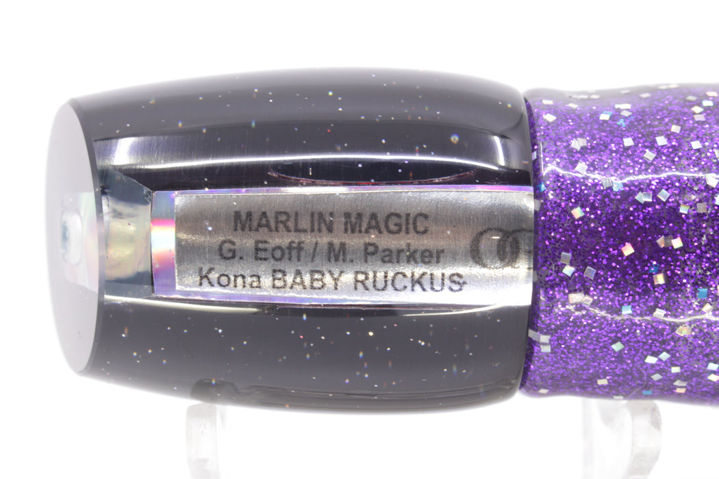 Marlin Magic Purple MOP Black Back Red Eyes Baby Ruckus 10" 6.5oz Skirted Black-Purple