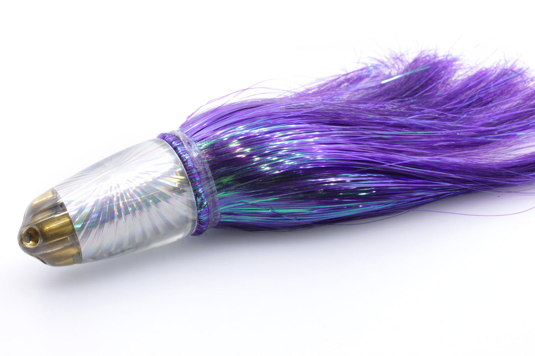 Koya Lures Silver Rainbow Starburst 1/4" Jet Clean Sweep Bullet 10" 7oz Strobez Purple