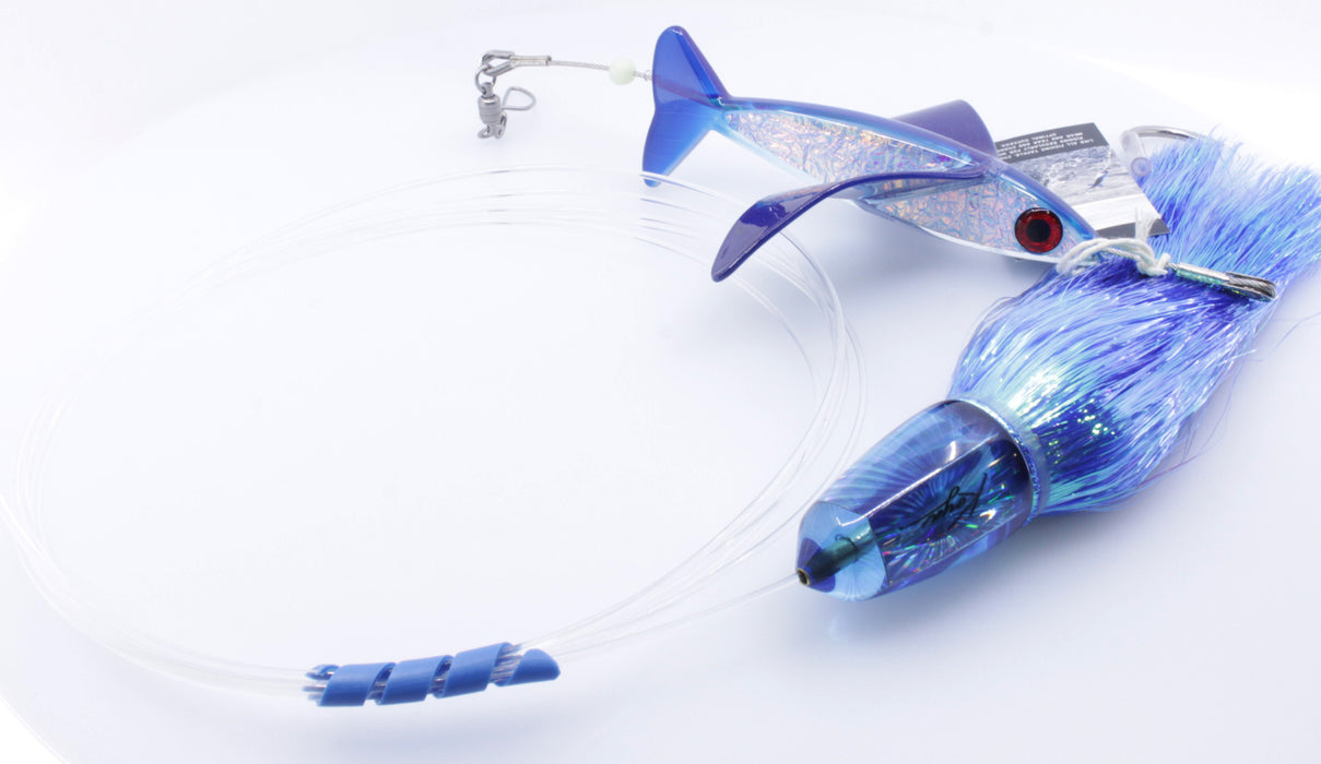 Hawaiian Malolo Bird Pacific Slayer + Koya Lures Blue Clean Sweep Pre-Rigged Combo