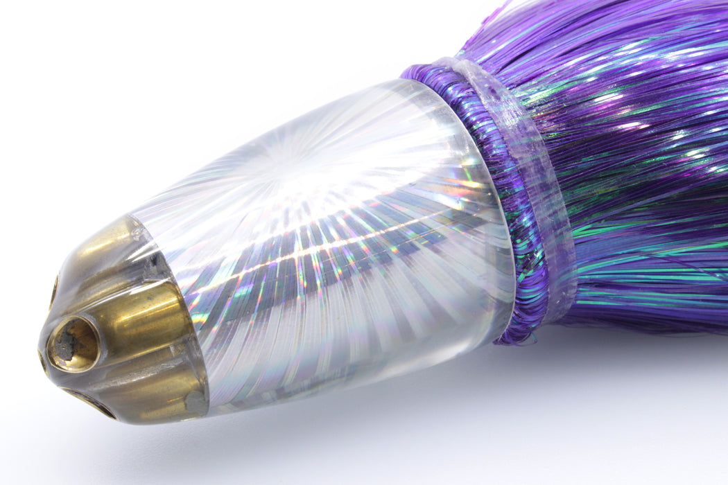 Koya Lures Silver Rainbow Starburst 1/4" Jet Clean Sweep Bullet 10" 7oz Strobez Purple