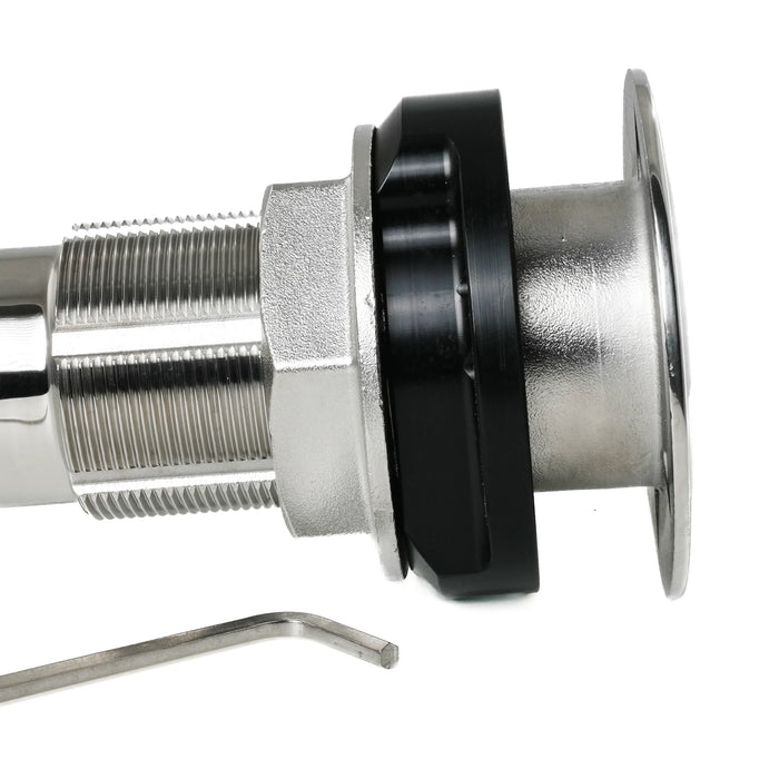 Gemlux Rod Holder 0º Large Teaksaver, Lockable Swivel, Black Splined Adapter GZE