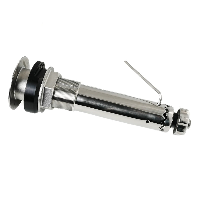 Gemlux Rod Holder 0º Large Teaksaver, Lockable Swivel, Black Splined Adapter