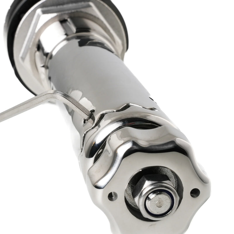 Gemlux Rod Holder 0º Large Teaksaver, Lockable Swivel, Black Splined Adapter