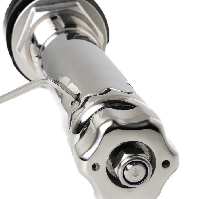 Gemlux Rod Holder 0º Large Teaksaver, Lockable Swivel, Black Splined Adapter GZE