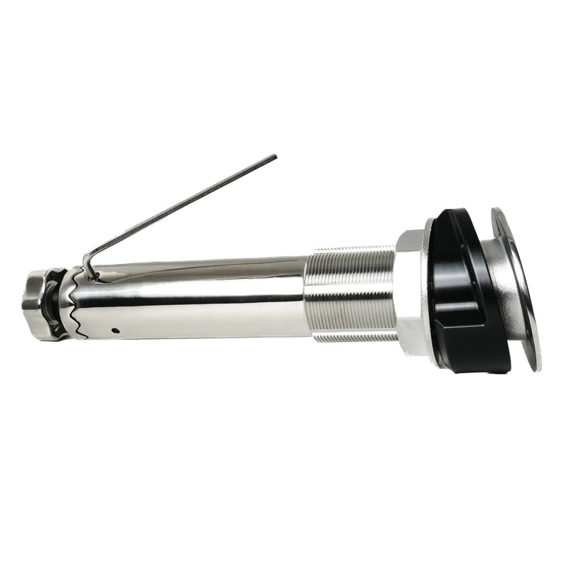 Gemlux Rod Holder 15º Large Teaksaver, Lockable Swivel, Black Splined Adapter